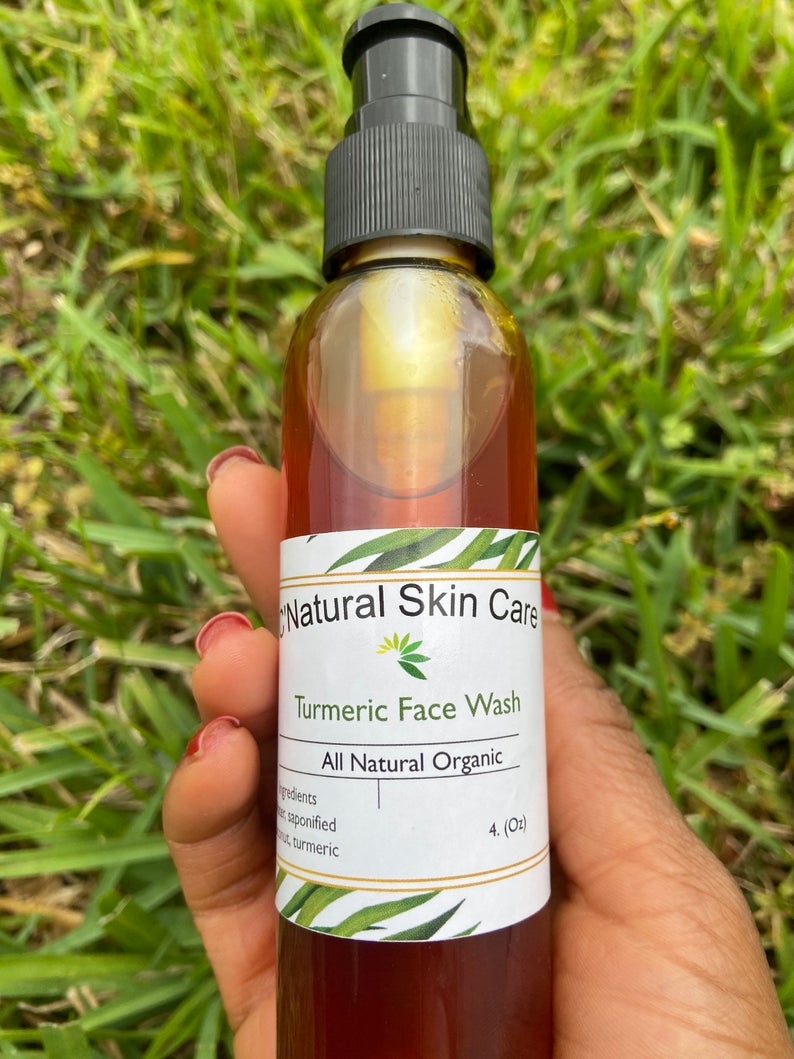 Handmade Turmeric and Raw Manuka Honey Face Wash, cleanser, herbal skincare, Acne Treatment, All Natural