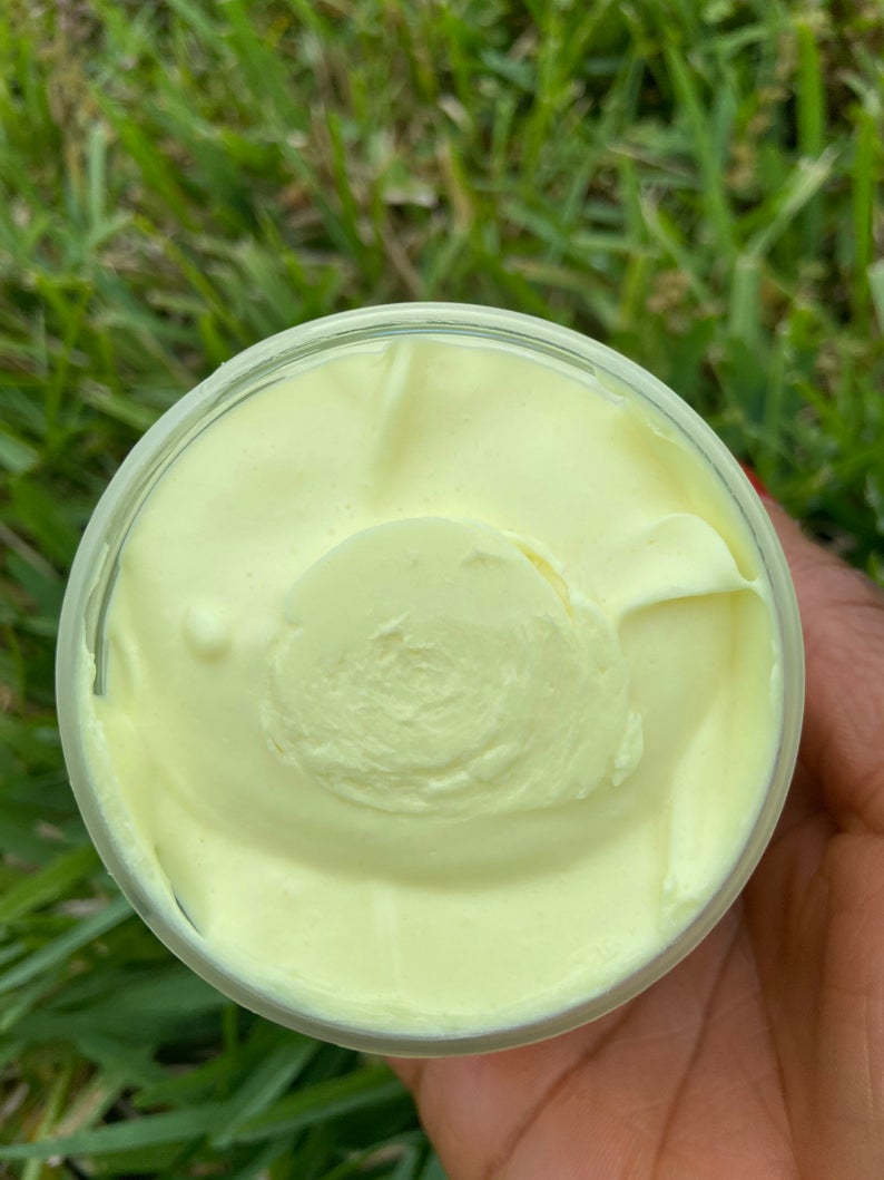 Handmade Turmeric & Kojic Body Moisturizer, Skin Brightening, Dark Spots, Inner Thigh Cream,