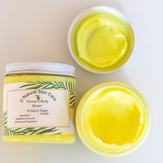 Handmade Turmeric & Kojic Body Moisturizer, Skin Brightening, Dark Spots, Inner Thigh Cream,